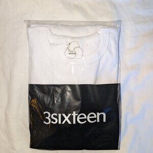 NWOT 3sixteen Heavyweight T-Shirt 2-Pack (L) White Pocket Tees, Made in USA